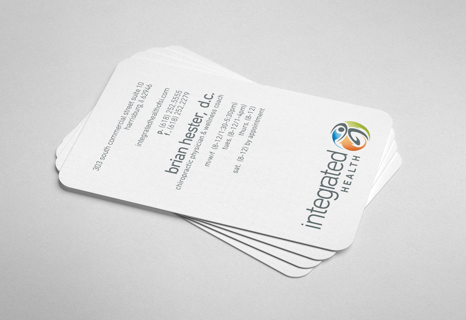 Integrated Health Of Southern Illinois Business Cards Design