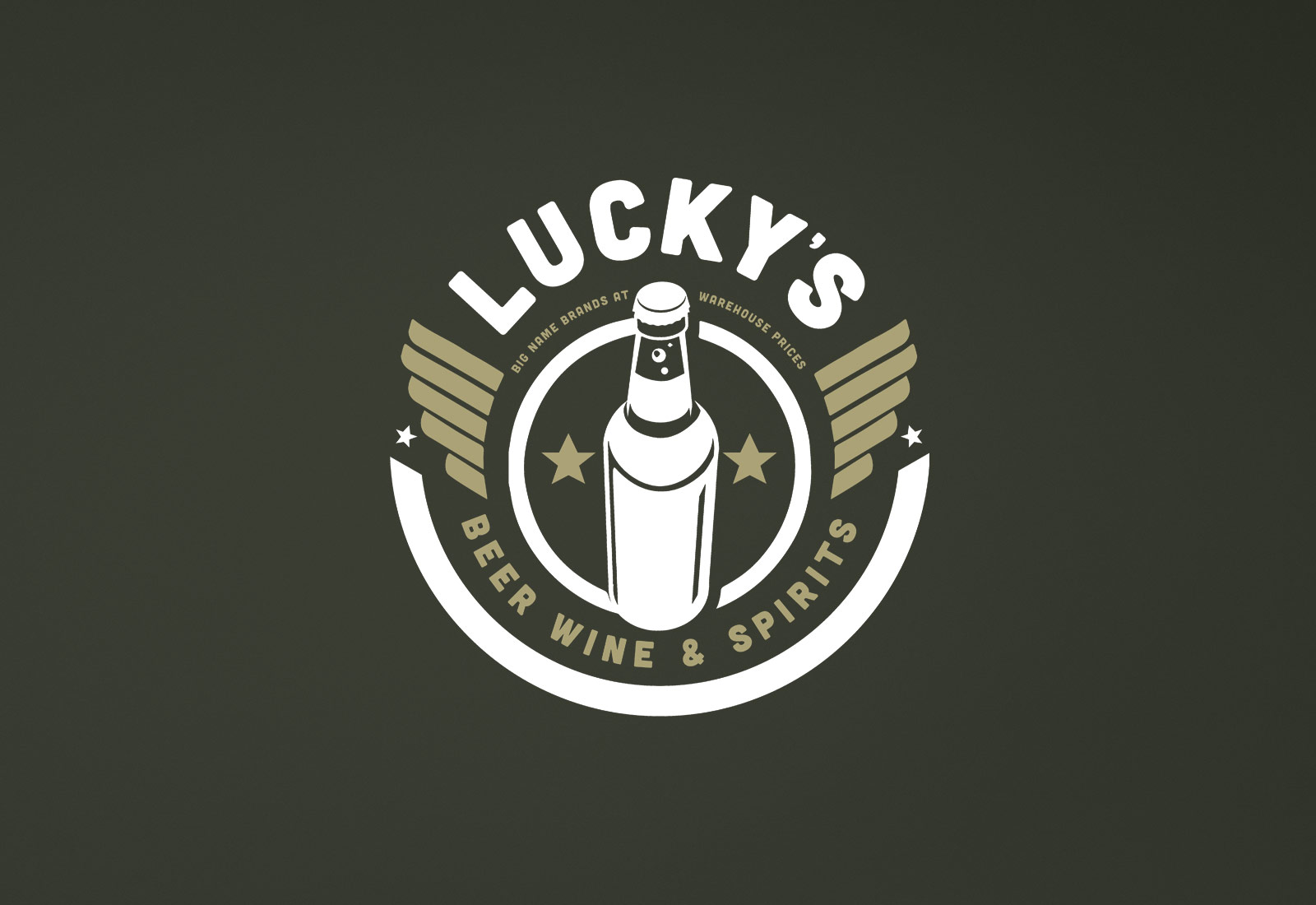 Luckys Liquors Logo View 2