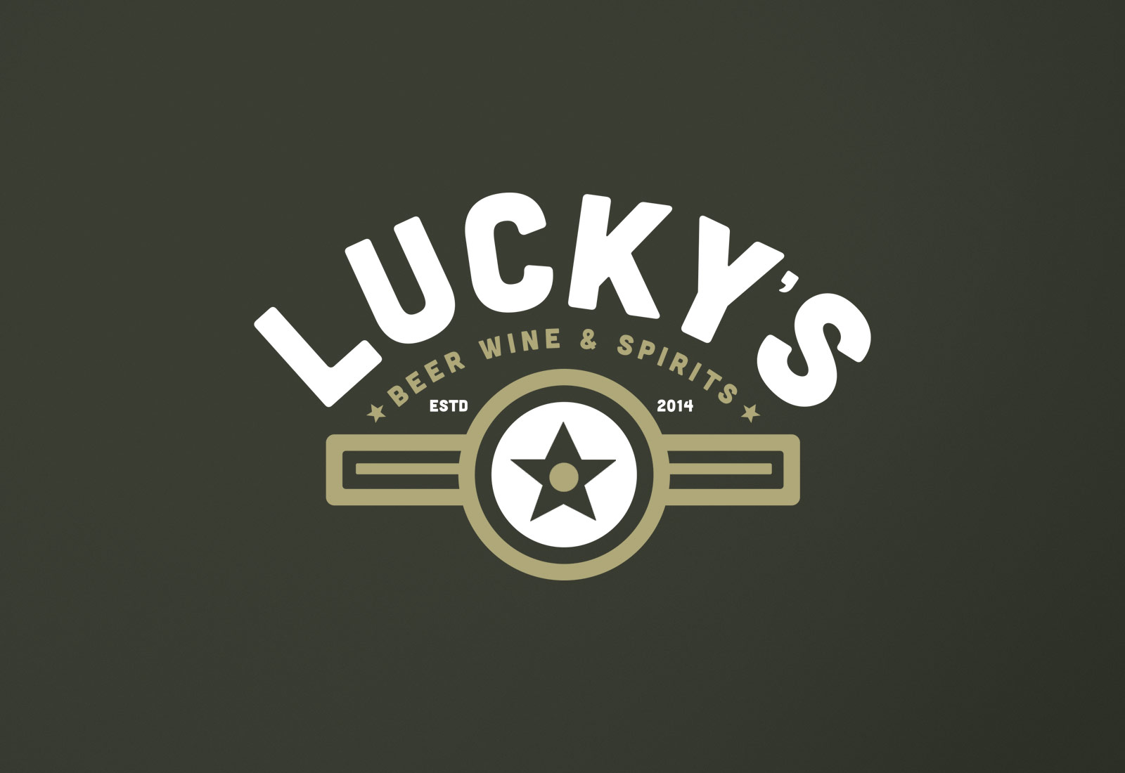 Luckys Liquors Logo View 3