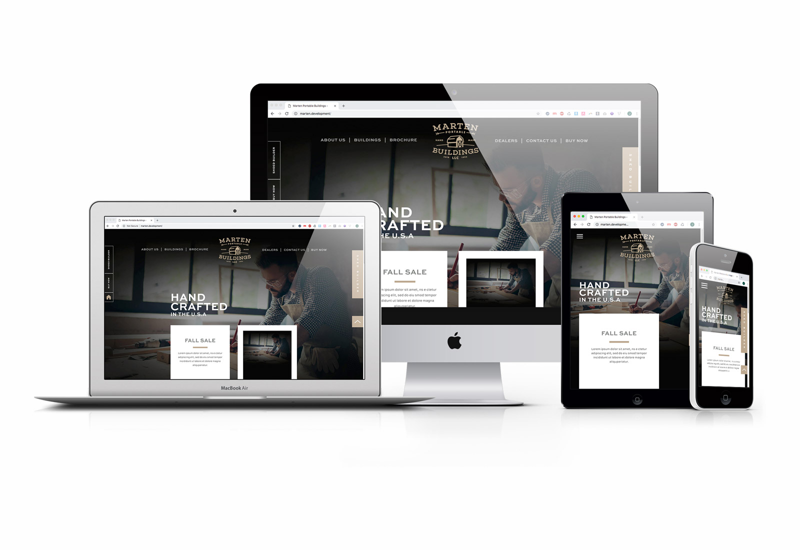 Marten Portable Buildings New Website