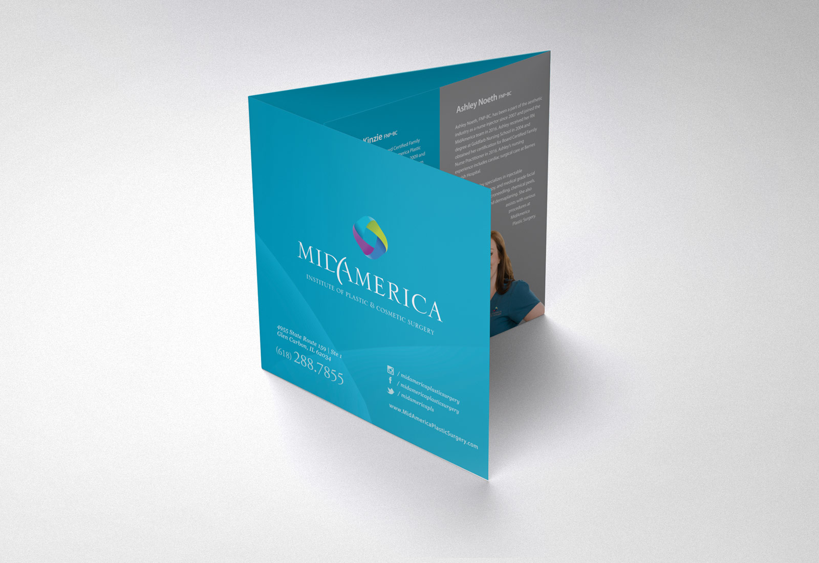 MidAmerica Plastic Surgery Custom 6X6 Brochure View 2