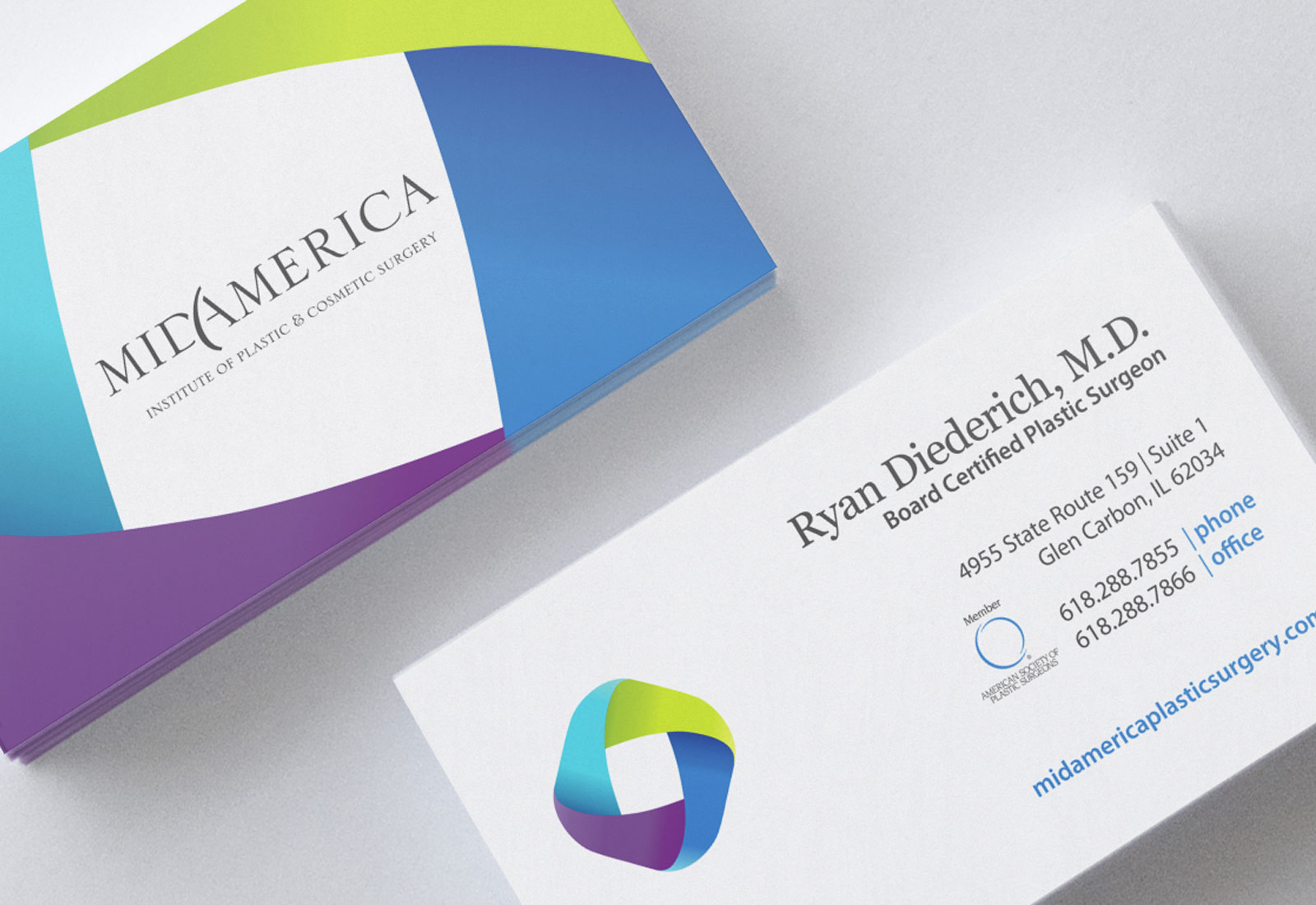 MidAmerica Plastic Surgery Business Cards