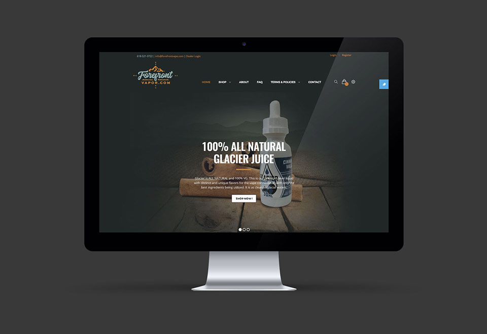 Vape Shope Website Design