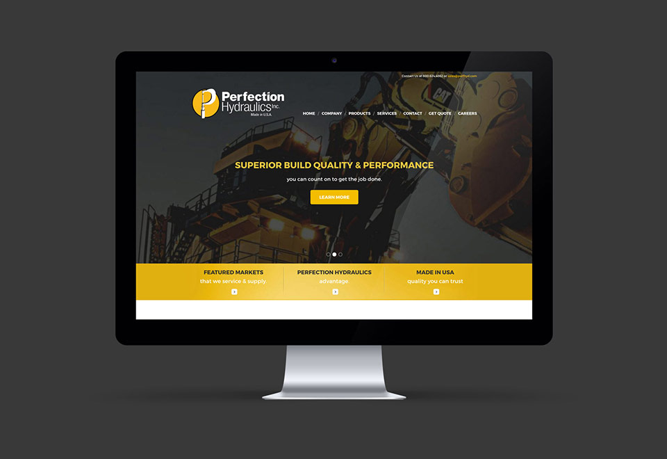 Hydraulics Company Website Design