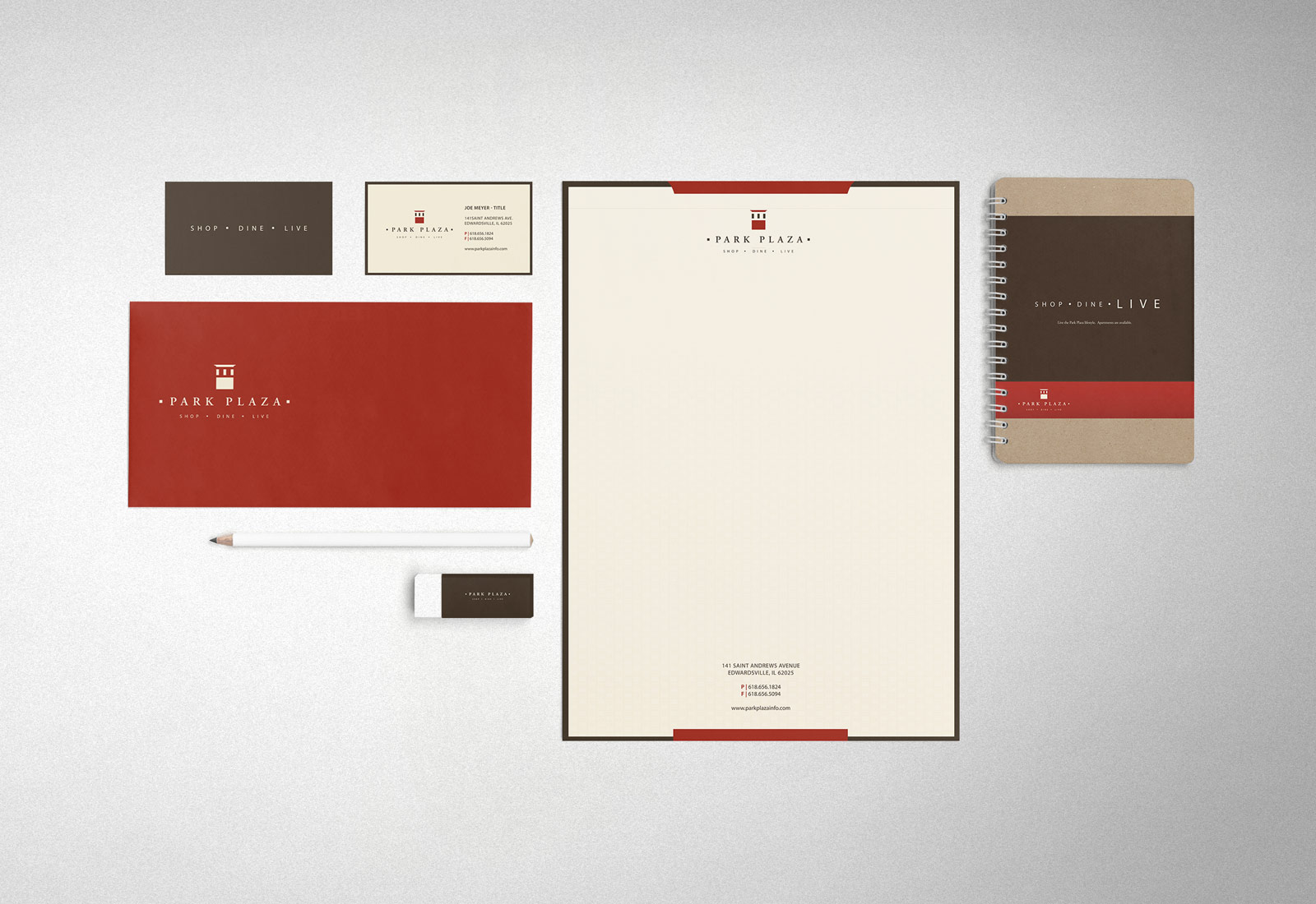 Park Plaza Edwardsville Stationary Graphic Design