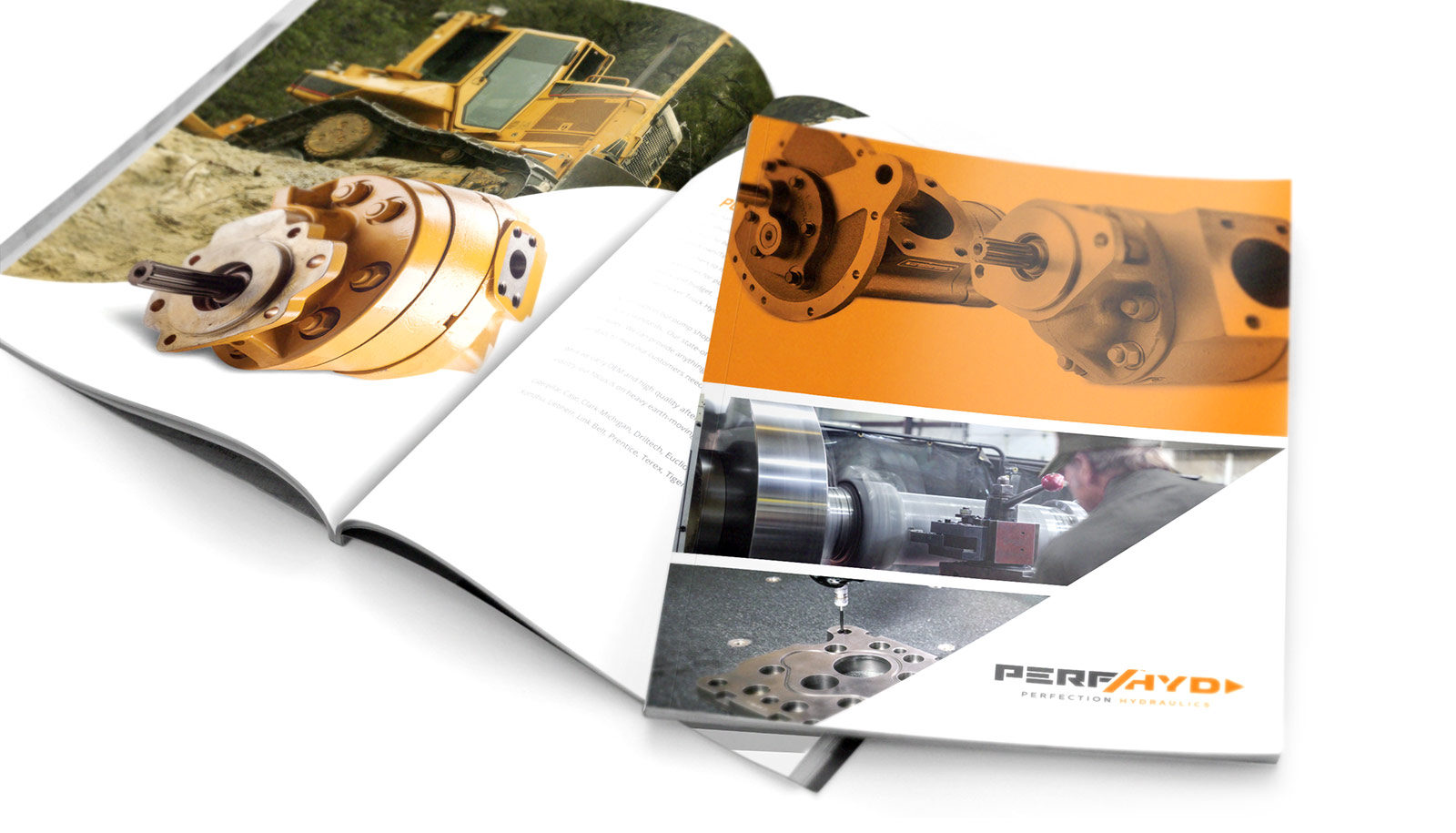 Perfection Hydraulics Brochure Cover Design & Printing for Indiana Companies