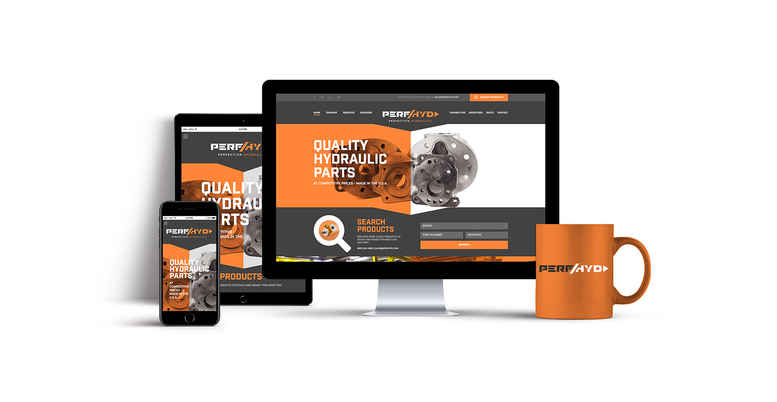 Perfection Hydraulics Responsive Website Design