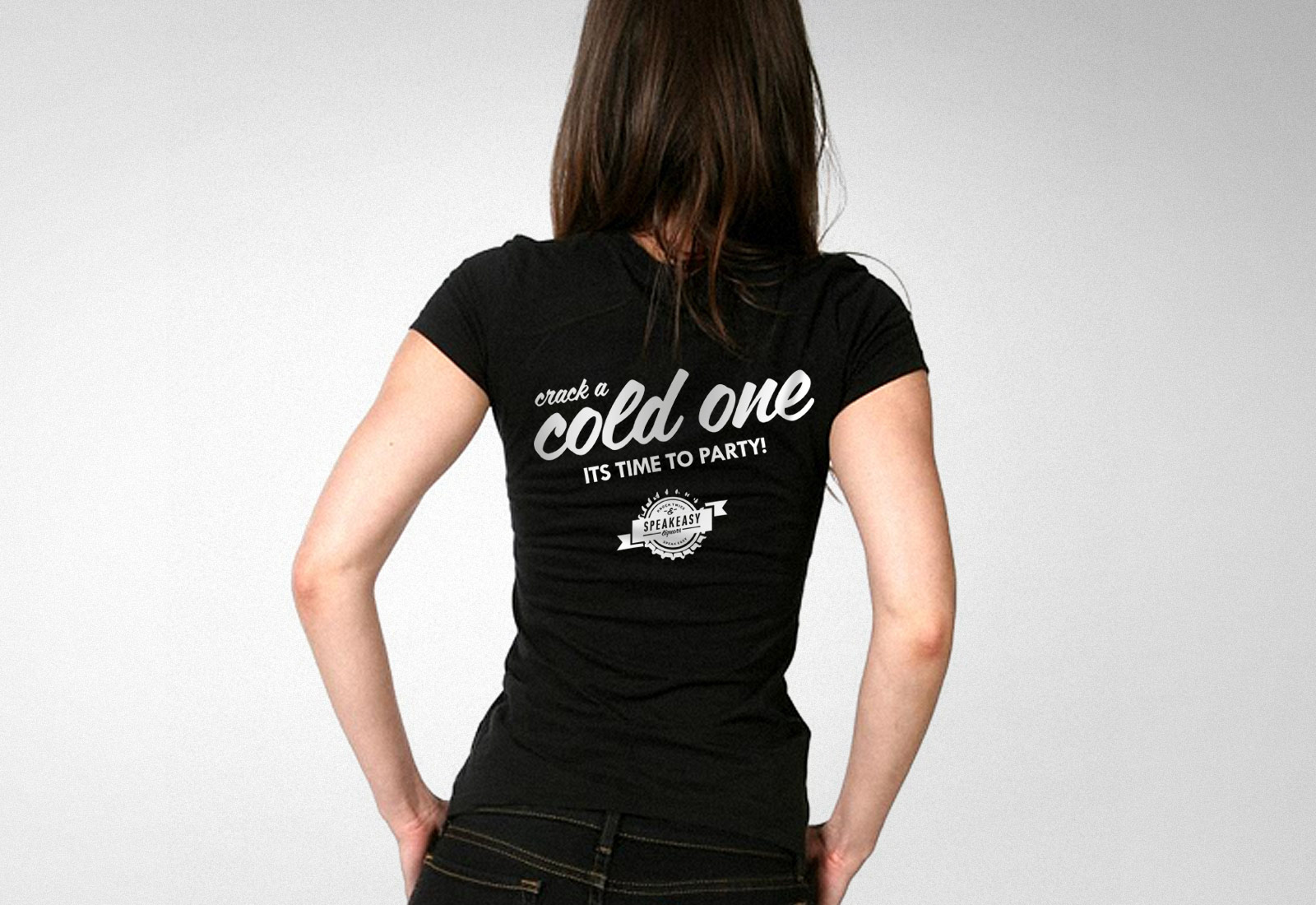 Speakeasy Liquors Tshirt Cold One