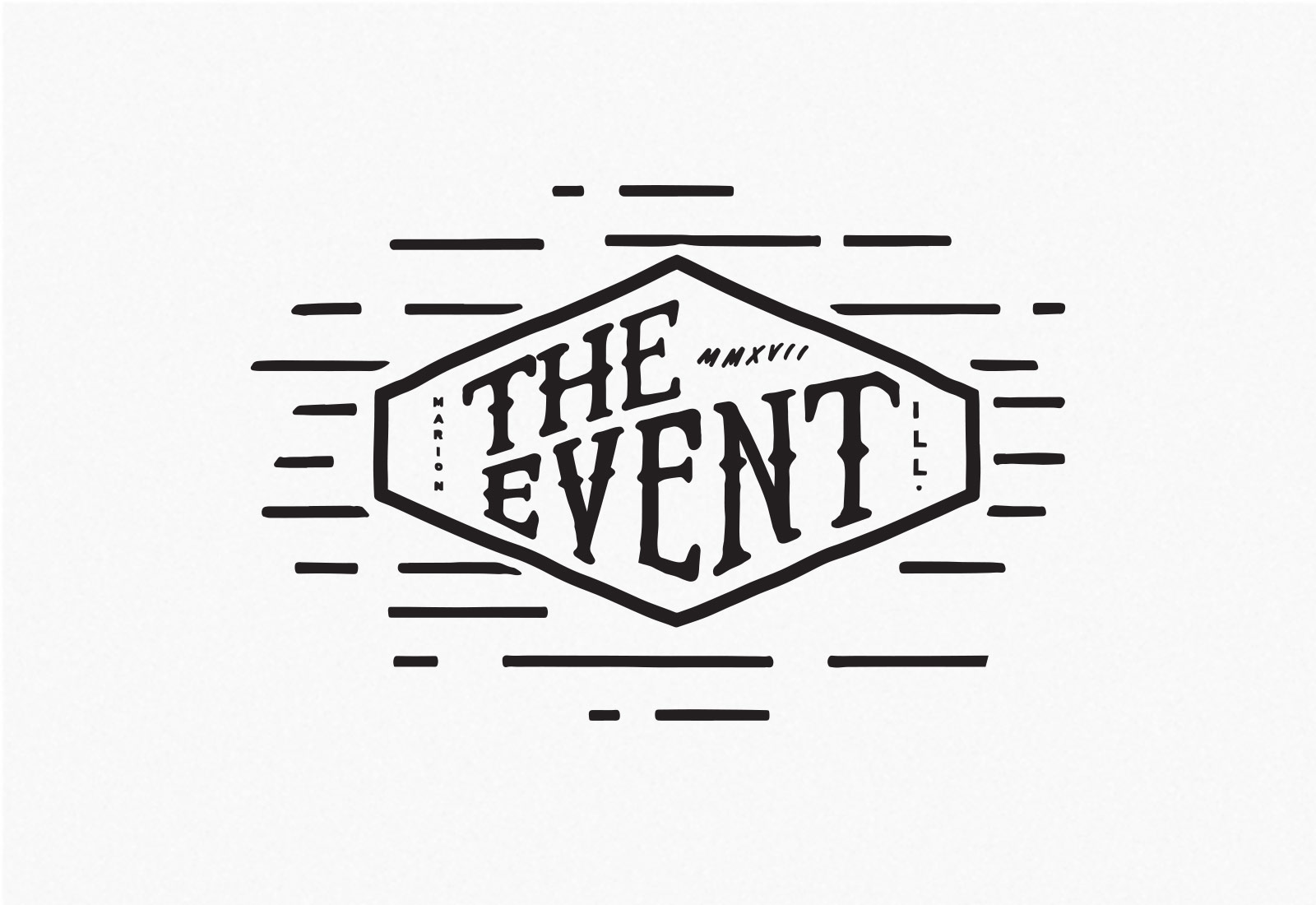 The Event Logo Design Alternate View 1 The Event New Years Eve Celebration Logo Design Alternative Version 1