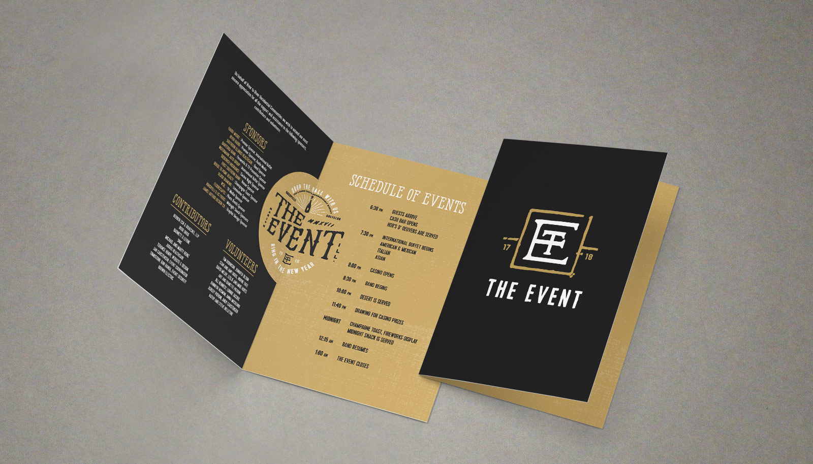 The Event New Years Eve Celebration Program Design