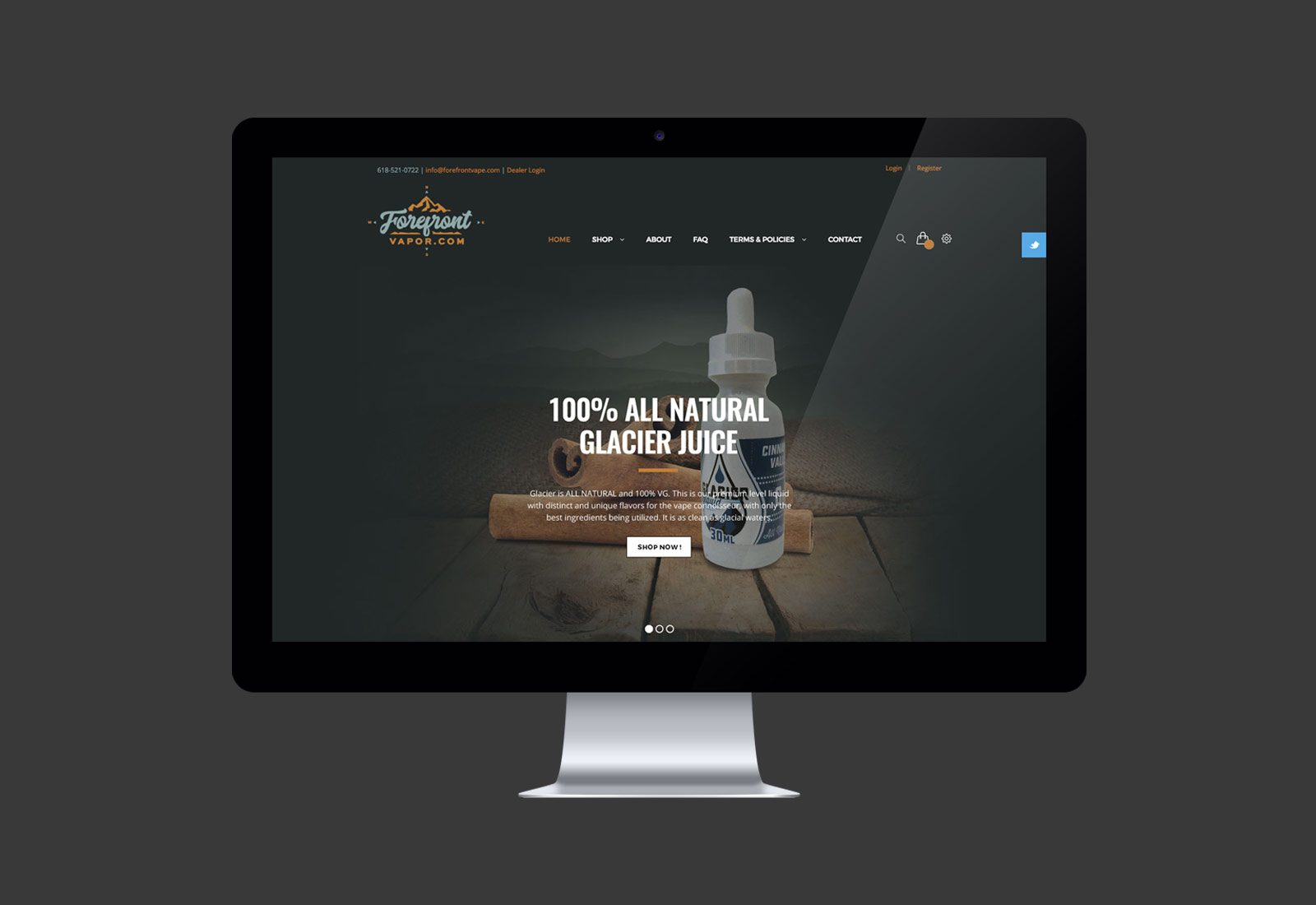 Forefront Vape Website Design & Development