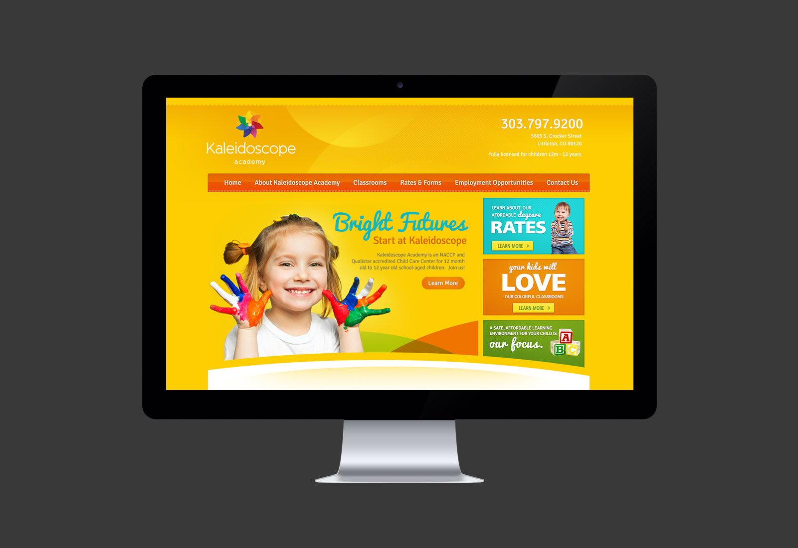 Kaleidoscope Kid Academy Website Design & Development