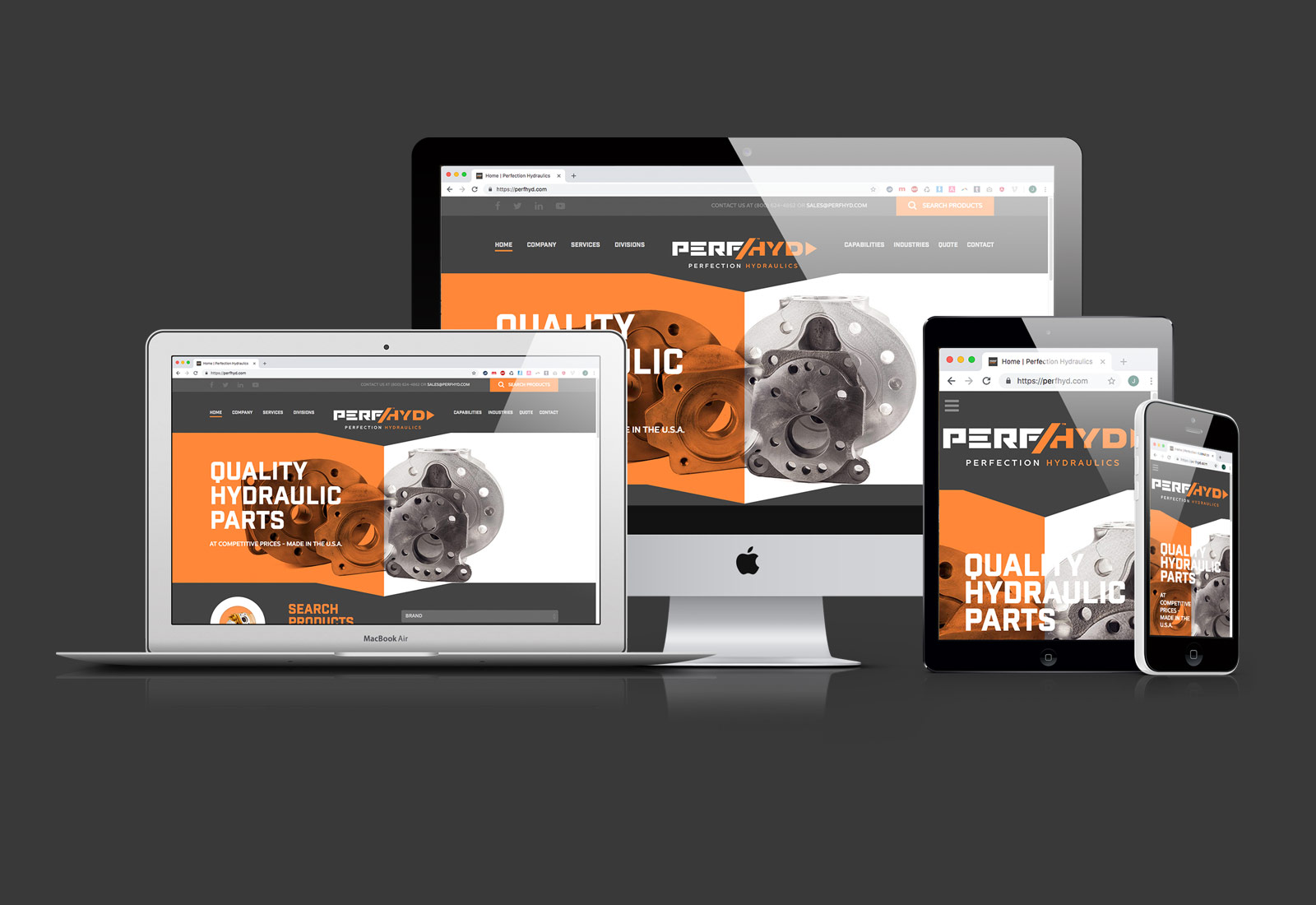 Perfection Hydraulics Website Design & Development