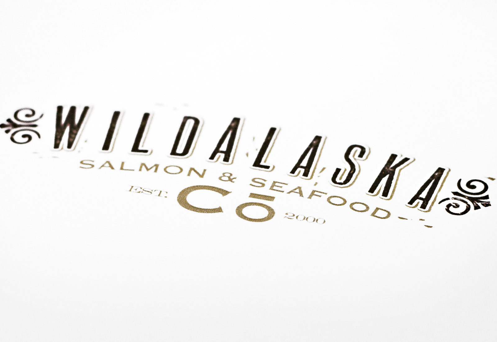 Wild Alaska Salmon And Seafood Text Logo