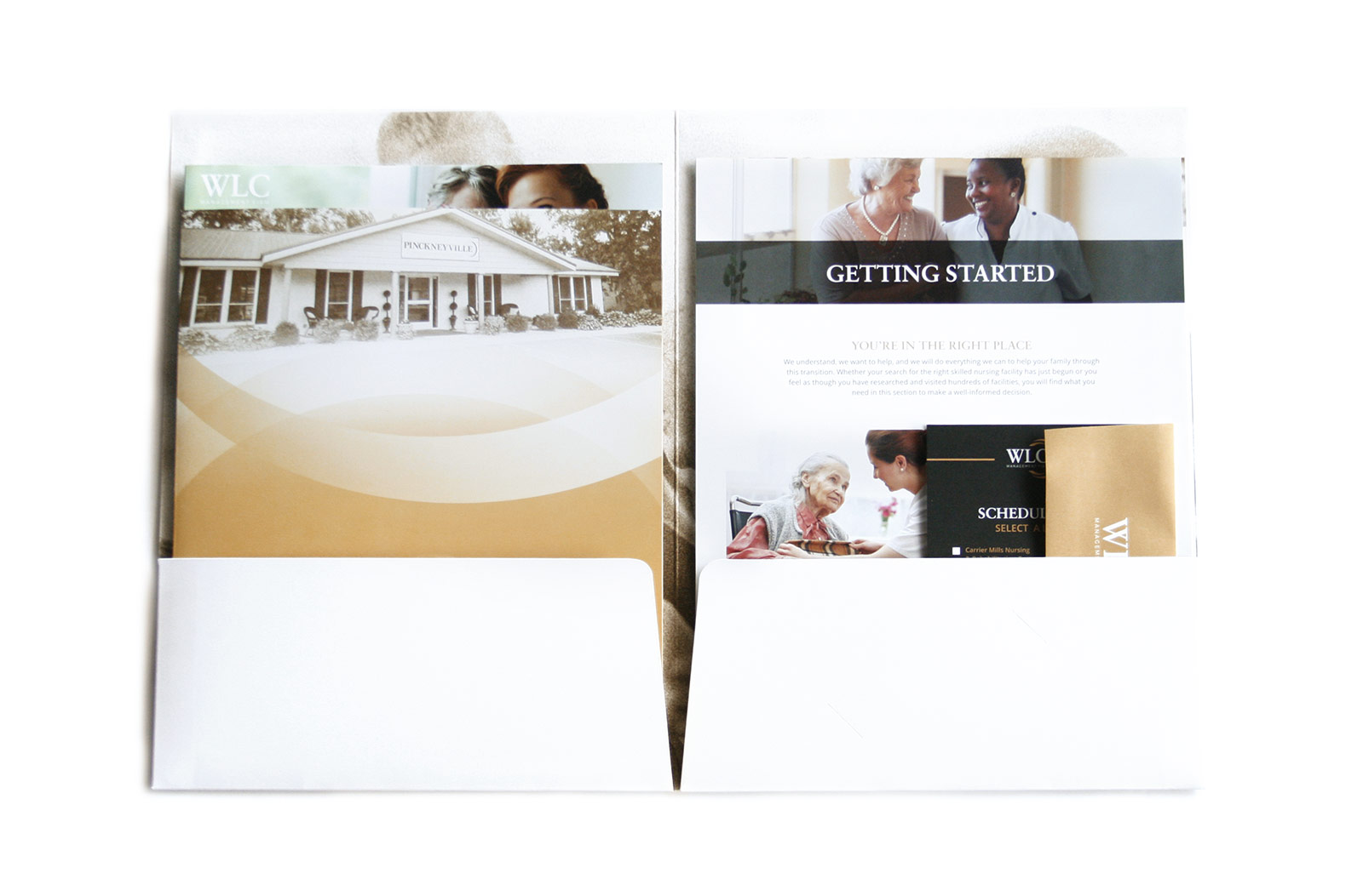View 2 Of Promotional Folder and Brochure Design for WLC Management Firm Assisted Senior Living in Southern Illinois WLC Management Firm Promotional Folder Design View 2