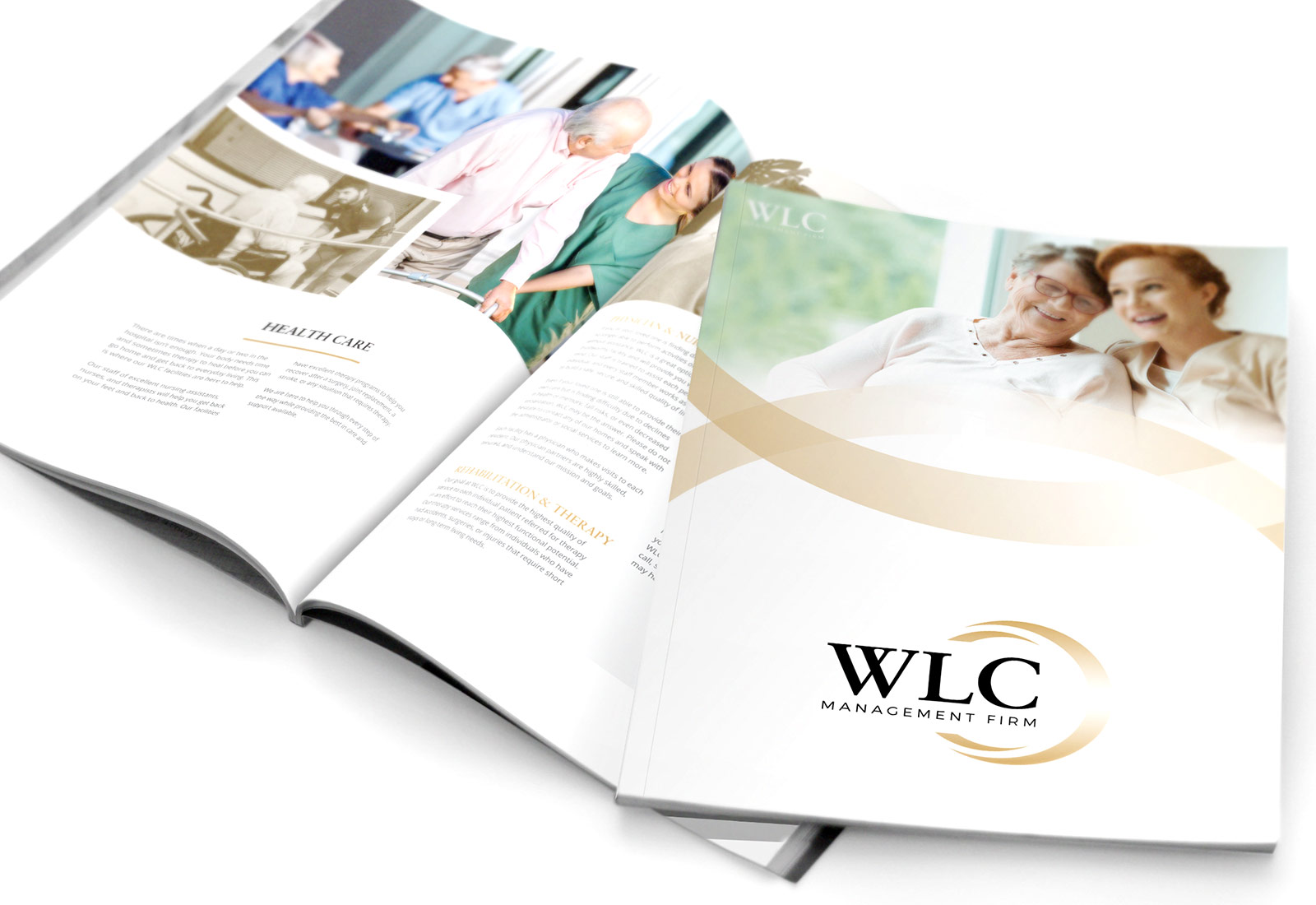 Brochure Design for WLC Management Firm Assisted Living Senior Living Facility Assisted Living Senior Living Facility Brochure Design