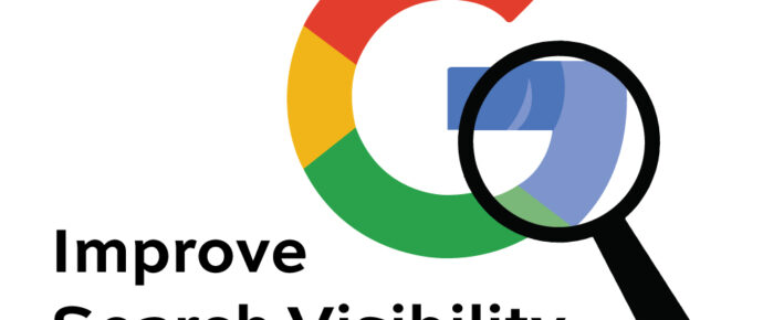 Improve search Visibility magnify glass on google logo